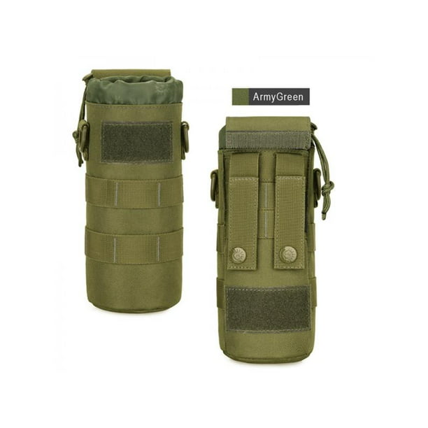 Outdoor Water Bottle Bag Military Men Kettle Set MOLLE Durable Equipment